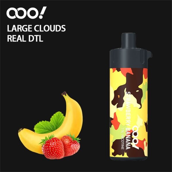 OOO! 12000 Züge ALOE STRAWBERRY KIWI DTL/DL Einweg E-Zigarette Vape POD 20ml wiederaufladbare einstellbare Luftströme